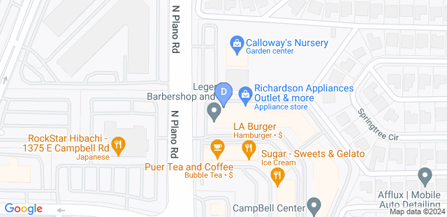 Map to Dallas Renaissance Sword Guild